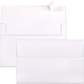 Outdoramic 1000 Pack A2 Envelopes Self Seal, White Invitation Envelope Bulk | 4-3/8 x 5-3/4 Wedding Envelopes for Postcard, RSVP, Thank You Notes, Announcements, Greeting Cards, Photos