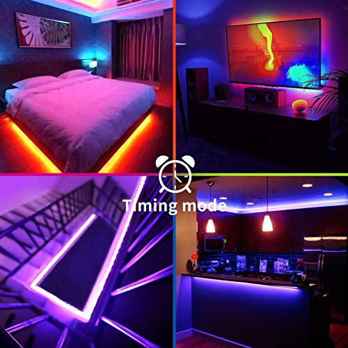Binval LED Strip Lights 10M/32.8ft with Bluetooth Music Sync Control Experience, Color Changing Led Strip SMD5050 for TV, Bedroom, Bar, Party & Home Decoration