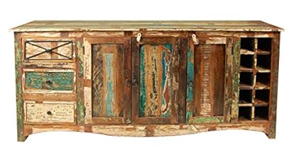 The Attic French Style Reclaimed Sideboard (Matt Finish, Recycled Wood)