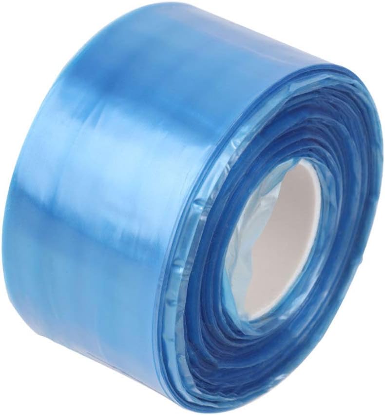 Healifty 200pcs Disposable Eyeglass Sleeves Glasses Leg Covers Waterproof Glasses Leg Protectors for Hair Dying Styling Coloring (Blue)