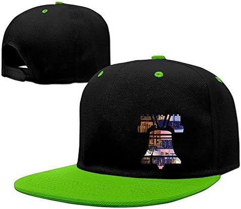 DCM500 Unisex Philadelphia Unisex Fashion Cool Snapback Hip-hop Baseball Cap Adjustalbe 17-23 Inches KellyGreen