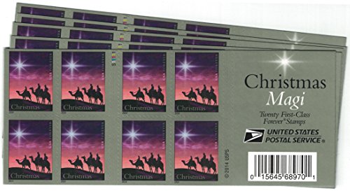 Christmas Magi 2014 New Issue USPS Forever Stamp - 100 stamps (5 books of 20)