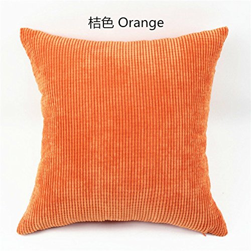Buy Small Plaid Orange 60x60 Pillow Case Cheap Direct Sales Two
