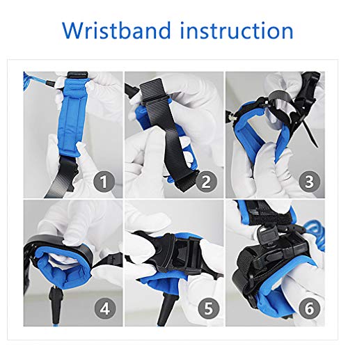 Anti Lost Wrist Link, Upgrade Lock Version Safety Toddler Harness Leashes Child Safety Wristband Wrist Leash for Kids Toddlers 6.56ft Pink - Thumbnail 5