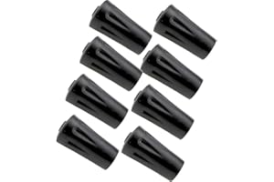 Holmgillick 8 Pcs Trekking Pole Tips Replacement Protectors, Trekking Pole Tips for Walking Sticks Rubber Tips for Hiking Sticks, Fits Most Standard Walking Sticks Shock Absorbing