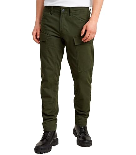G-Star Men's Pleated Chino Relaxed Tapered, Blue, 28W x 32L at