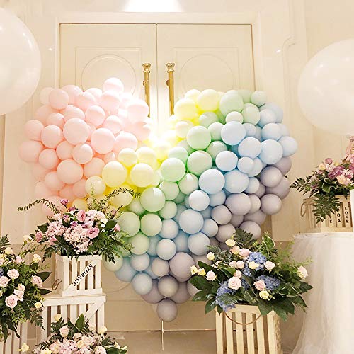 40pcs Macaron Candy Colored Latex Balloon,Party Decorations Set Combined Balloons,Pink Purple Blue Yellow Latex Balloon for Birthday Party Wedding Ceremony Decoration Baby Shower Supplies