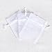 Ling's moment 3x4 Inch Sheer Organza Gift Candy Bags (100, White)