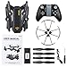Virhuck VISUO XS809W Drone with Camera Live Video, WiFi FPV Quadcopter with 120° Wide-Angle 720P HD Camera Foldable Drone RTF - Altitude Hold, 3D Flip, APP Control, Gravity Sensor + Bonus Battery