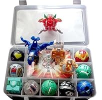 9 Bakugan Toy All Different + 9 Metal Cards with Bakucase