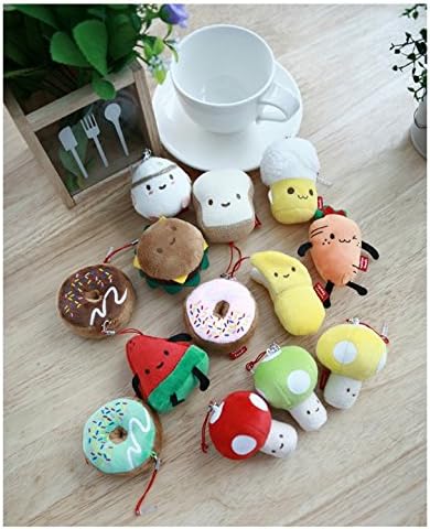 Anti-Dust Plug Food Fruit Snack Cellphone Charm Plush Toy (Hamburger)