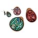 Four Pack Set 4 Sizes Ocarina Clay Whistles Assortment Hand Painted Sanyork Fair Trade