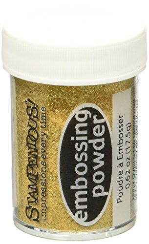 Stampendous Embossing Powder .6 Ounce-Sparkly Jeweled Gold Transparent - Thumbnail 3