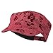 Flower Jeep Style Army Cap - Red OSFM