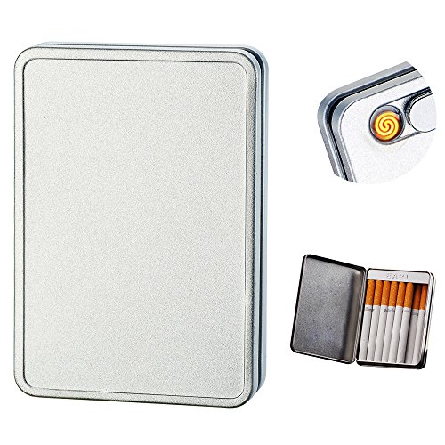 SunTime USB Cigarette Lighter Case Cigarette Box Electronic Flameless