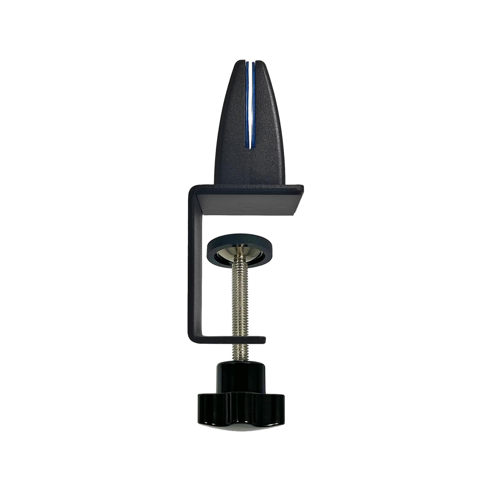 Jhanw Desk Divider Clamp For 1/8" To 0.51" Panel, Adjustable Desk Partition Clamp For 0.32" To 2.04" Desktop, Standing Desk Accessories For Desk Privacy Folders, Black Sneeze Guard Holder 1-pack