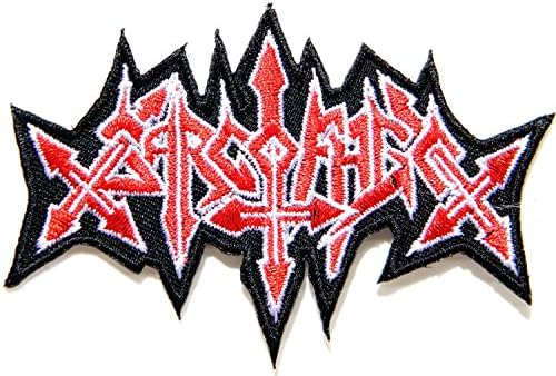 Sarcofago Band Logo Rock Heavy Metal Punk Music Patch Sew Iron on Embroidered