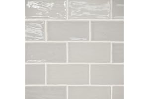 Bedrosians Marin 2.5" x 5" Ceramic Wall Tile, Pebble Gray (60-Pack, 5.38 SF)