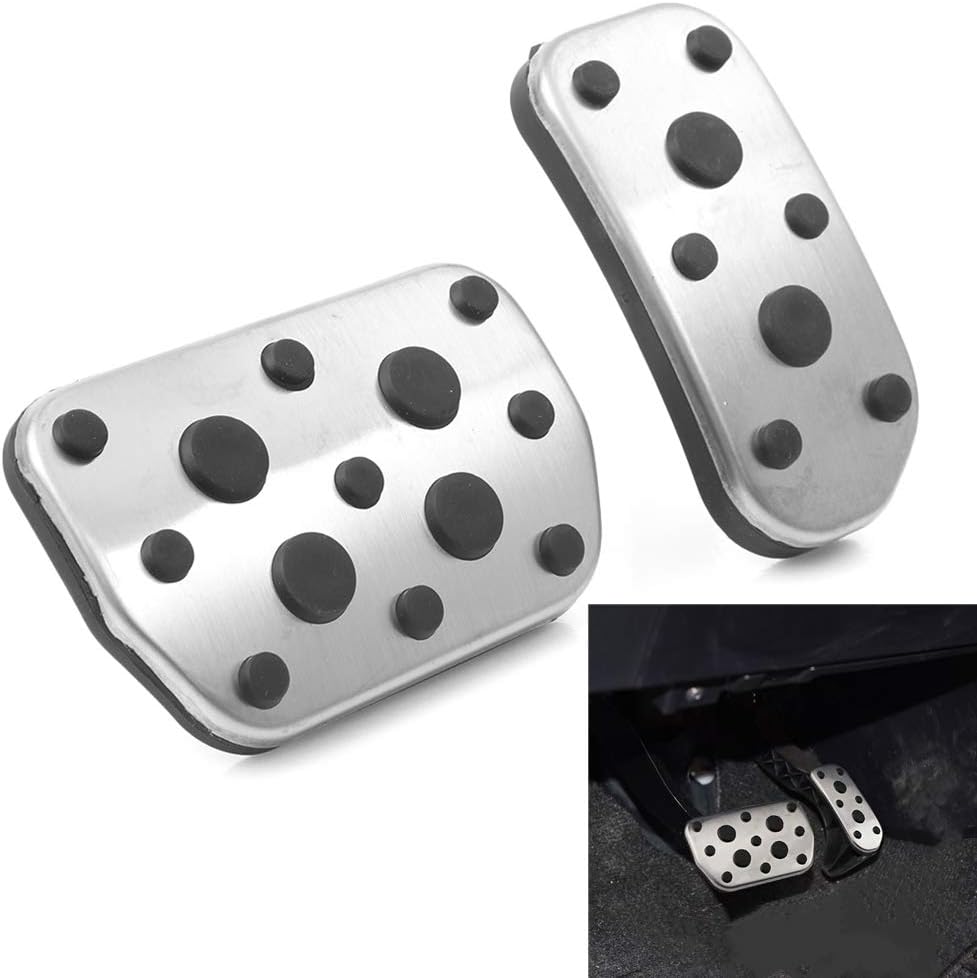 LIUYE No Drill Anti-Slip Gas Brake Pedal Cover for Lexus NX 200t 300h 2015-2019 (Automatic Transmission)