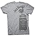 Men's Jack Daniels Large Bottle T-shirt, Gray, 2XL