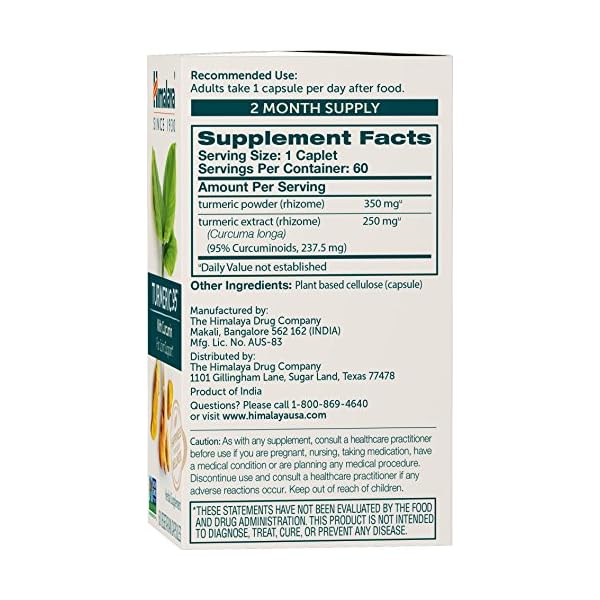 Himalaya Turmeric 95 with Curcumin for Healthy Joint Support and Optimum Flexibility & Mobility