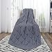 Anjee Weighted Blanket for Adult with Anxiety by Therapy, 20 lbs Autism Weighted Blanket for 150-200 lbs Persons, for Better Sleep and Stress Relief, Mother's Day Gift (60 x 80 Inches, Grey)