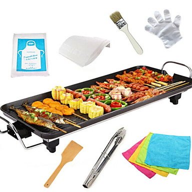 WG Electric Barbecue Grill Aluminum-Magnesium Alloy Thermal Cookers 220V 1400W Kitchen Appliance