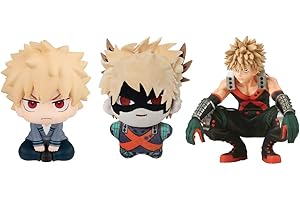 YLQANONG MHA Figures Plush MHA Anime Look Up Figure Statues Midoriya Izuku Anime Action Figurine 10CM(3.94IN)