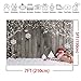 LYWYGG Christmas Backdrop Snow Floor Photo Backgrounds Wooden Wall Photography Backdrops for Child CP-70(7x5ft)