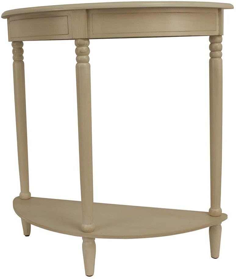Amazon Com Misc Antique White Semi Circle Table Entryway Console