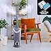 Air Innovations Humidifier Whisper-Quiet Large Capacity 1.7Gal Cool Mist Ultrasonic for Rooms up to 600 SqFt and Baby Bedroom Lasts Up to 96 Hours Includes Remote and Digital Display (Platinum)