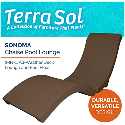 SwimWays Terra Sol Sonoma 2in1 Pool Float and Patio Chaise Lounge