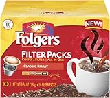 Folgers Filter Packs Classic Roast Coffee, 6.34 Ounce (Pack of 6)