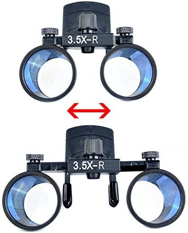 Ocean Aquarius Surgical Medical Binocular Clip Loupes 3.5X-R Lab Head Magnifier w/Clip-on