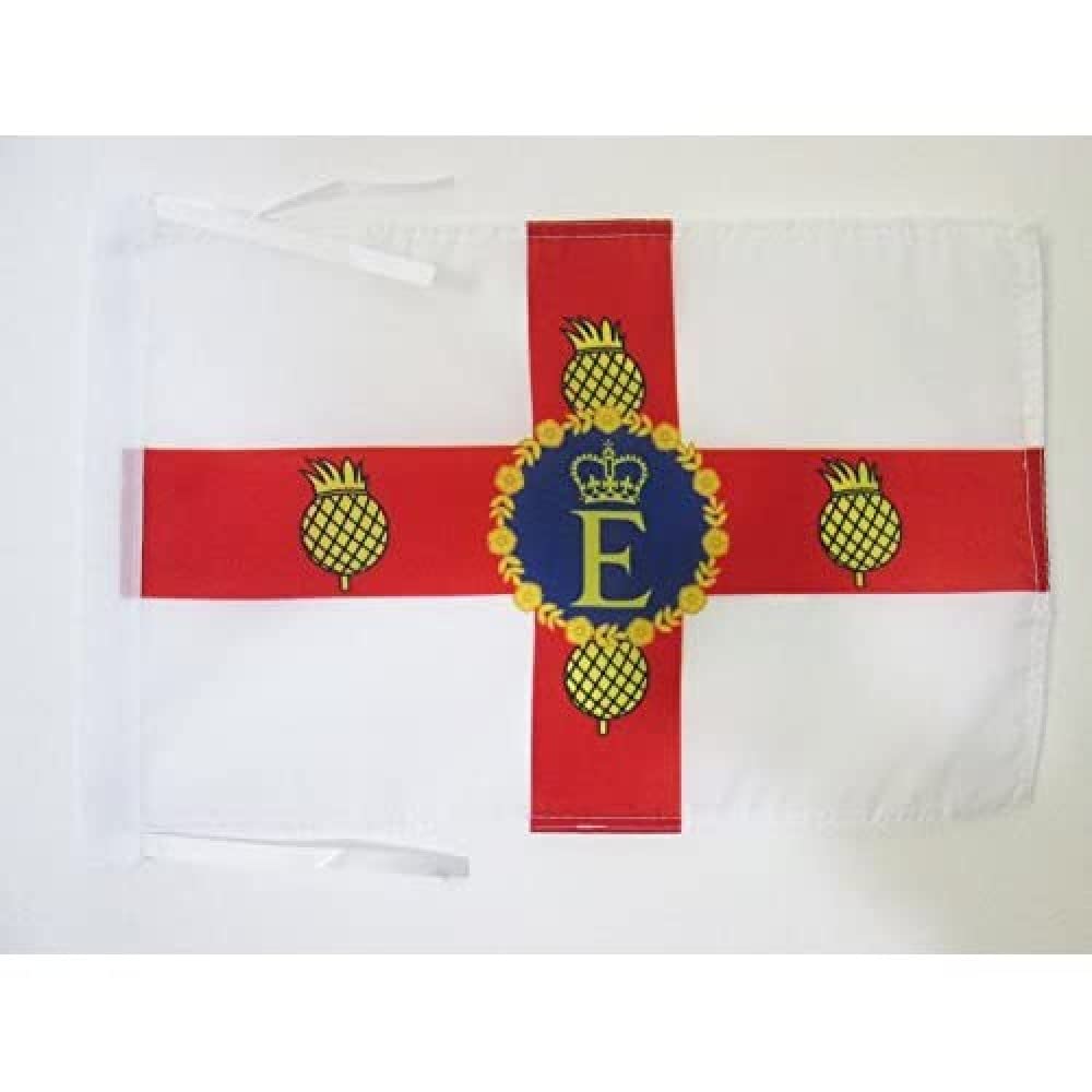 AZ FLAG - Royal Standard of Jamaica Flag - 18'' x 12'' - 100% Polyester Jamaican Kingdom Small Banner with Two Cords - Fade Resistant - Vivid Colors - 18x12 in - 45x30 Cm — image 1