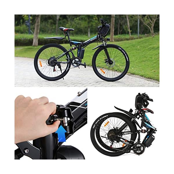 €739.99 VIVI Bicicletta Elettrica Pieghevole 350W Bici Elettriche, Bici  Elettrica per Adulti, Mountain Bike Elettrica 26\