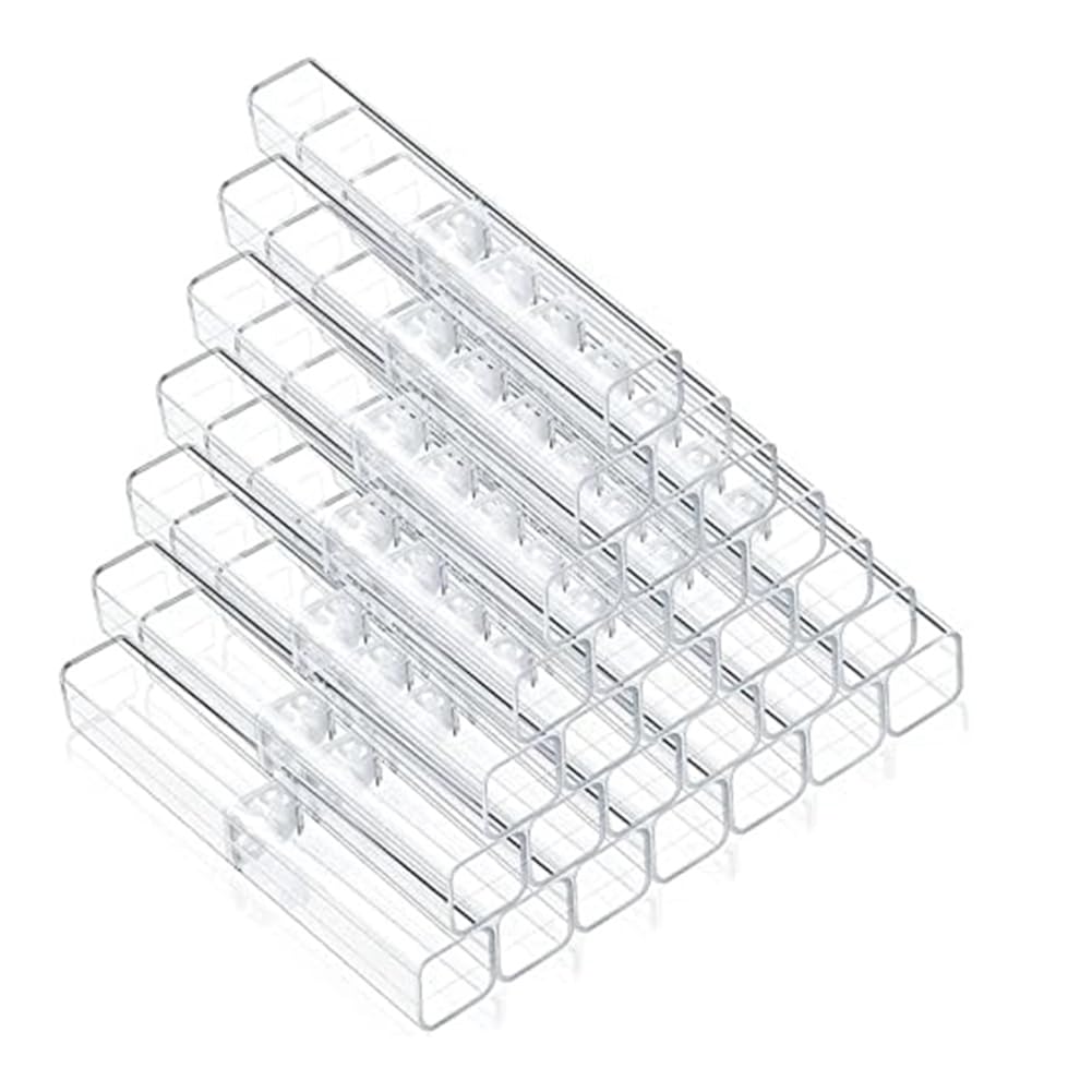 BGFAVCV 40 Piece Gift Empty Pencil Boxes Plastic Pen Storage Transparent Plastic Pencil Boxes