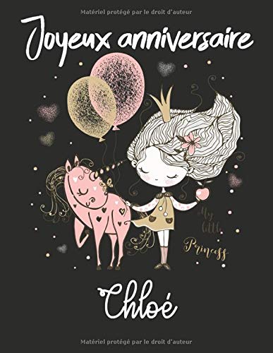 Amazon In Buy Joyeux Anniversaire Chloe Cahier De Dessins Carnet De Croquis Personnalise Format Extra Large 1 Pages A Remplir De Croquis Cadeau Unique D Anniversaire Pour Filles Book