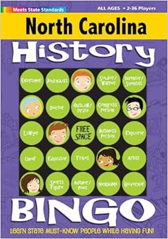 North Carolina History Bingo Game! (North Carolina Experience)