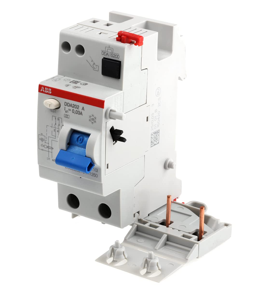 B427954 - ELECTROCONDUTT.(ABB SPA) B427954 DDA202 A 25A 0.03 2P DIFF LOCK