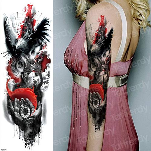 Handaxian 3pcs-Tattoo Sleeve Tattoo Long Sleeve Tattoo Sleeve Rose Makeup Beauty Bikini Body 3pcs-16