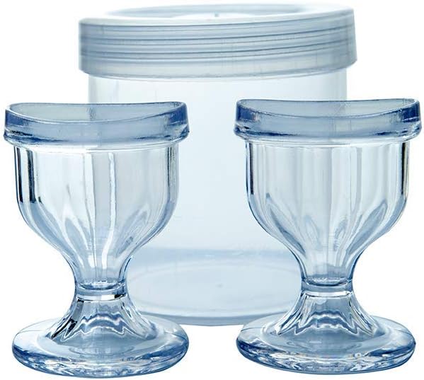 ChillEyes Transparent Eye Wash Cups for Effective Eye Cleansing - Eye Shaped Rim - Snug Fit - 2 Pcs, 2 Count (Pack of 1) - Image 5