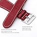 KADES Apple Watch Leather Band Single Tour Double Layer Genuine Cowhide Strap for iWatch Series 1 & 2 (42mm, Red)