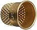 Lacis RQ62 18MM Open Top Tailor's Thimble, 18mm, Brown