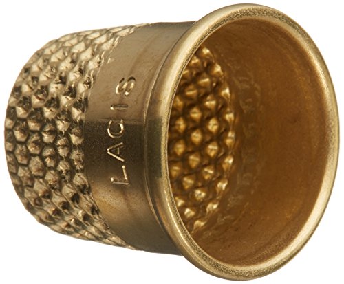 Lacis RQ62 18MM Open Top Tailor's Thimble, 18mm, Brown - Thumbnail 2