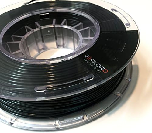 REPKORD V-LINE+ 3D Printer Filament PLA 1.75mm Black Makerbot Compatible 1/2lb spool 0.03+/- diam
