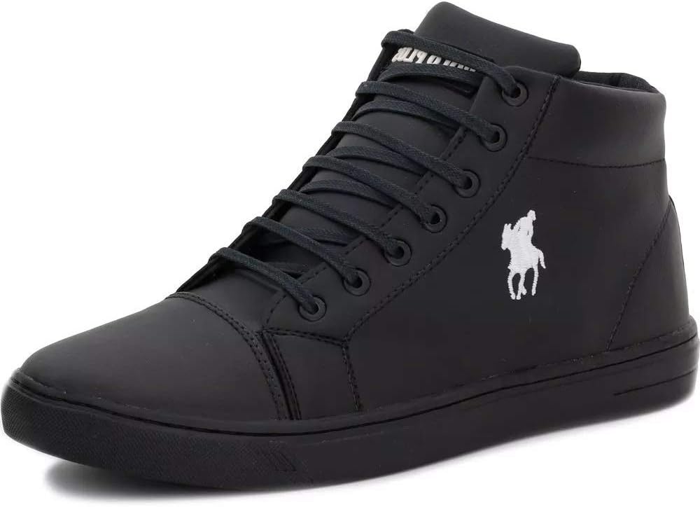 tênis polo cano alto