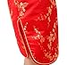 Bitablue Girl's Red Chinese Dress with Golden Wintersweet Blossom