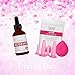 Glam Facial Face Cupping Set - Cupping Therapy Sets Massage Kit with Silicone Cleansing Brush for Instantly Ageless Skin, Works for Fine Lines & Wrinkles, Improves Collagen (Glam - Pink)
