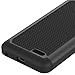 ZTE Maven 2 case, ZTE Prestige case, ZTE Sonata 3 case, CoverON [HexaGuard Series] Slim Hybrid Hard Phone Cover Case for ZTE Maven 2/ Prestige/Sonata 3 - Black & Black